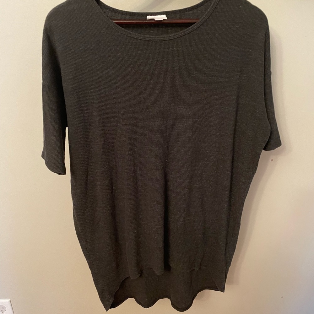 Gray ribbed lularoe irma